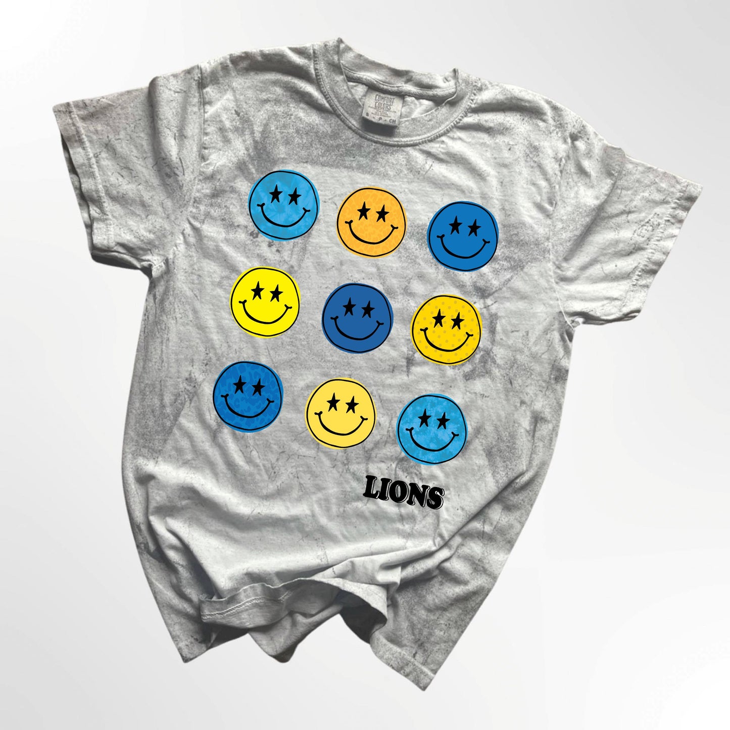 Dillingham Lions Retro Smiley Spirit Tee