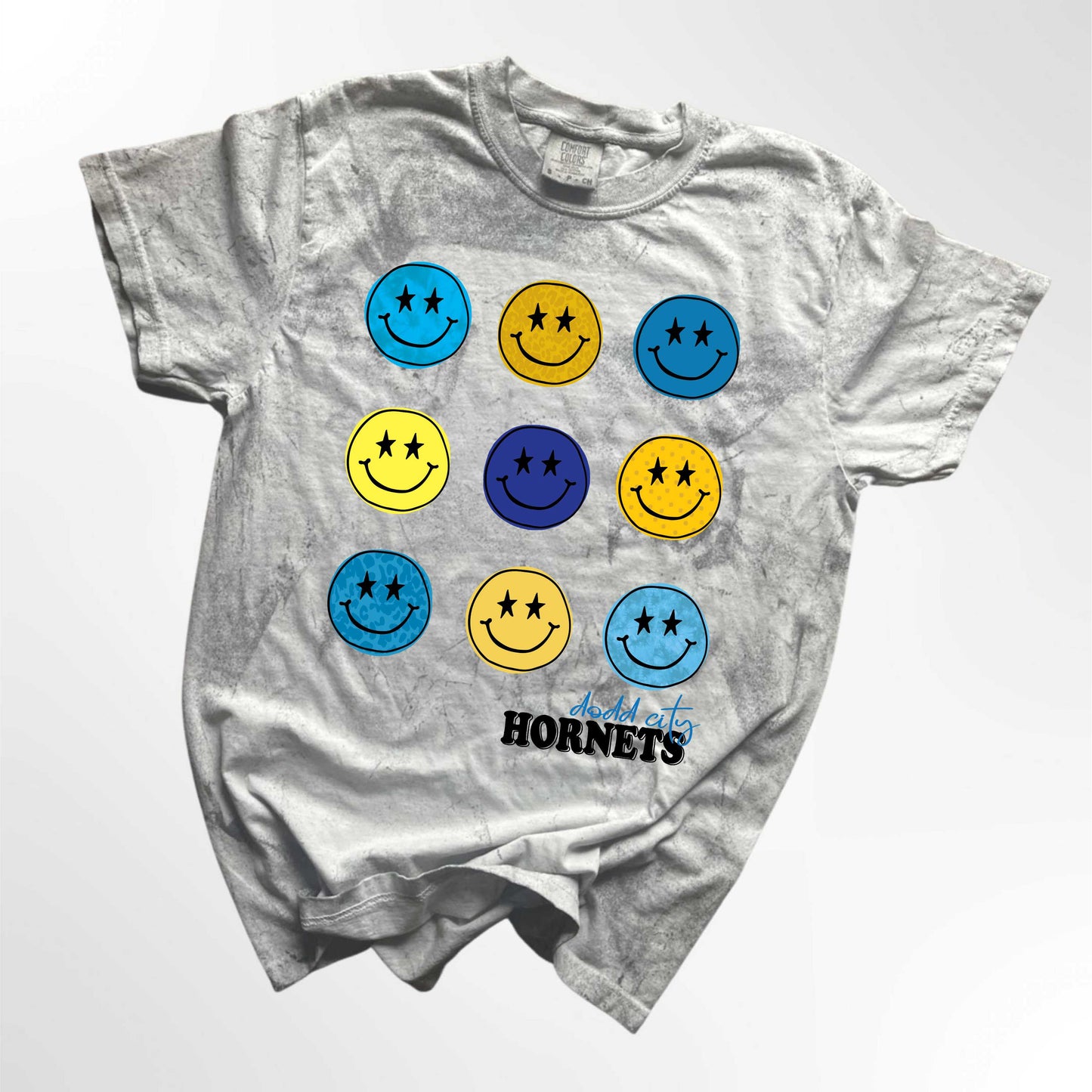 Dodd City Hornets Retro Smiley Spirit Tee
