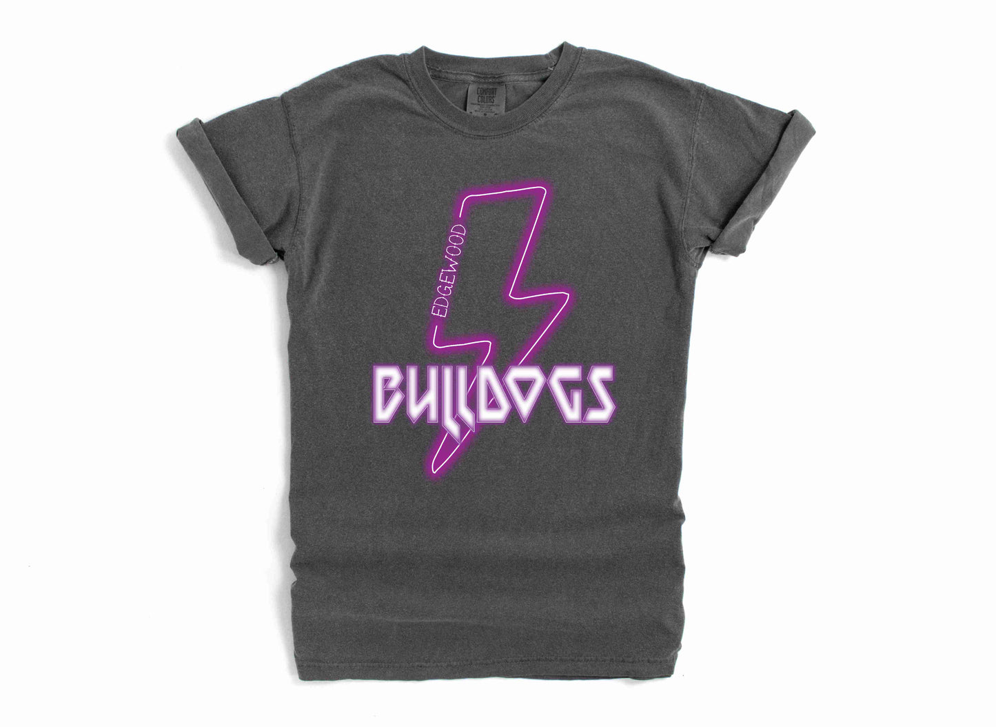 Edgewood Bulldogs - Neon Lightning Bolt