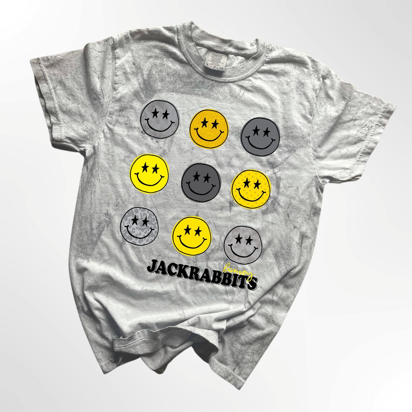Forney Jackrabbits Retro Smiley Spirit Tee