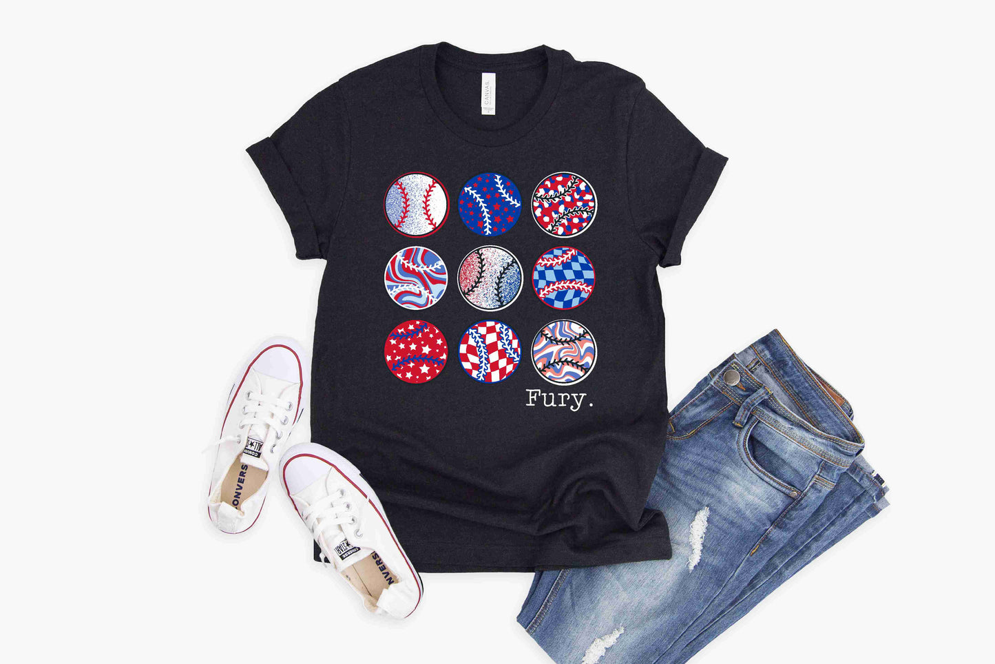 Fannin Fury Baseball - Crewneck & V-Necks