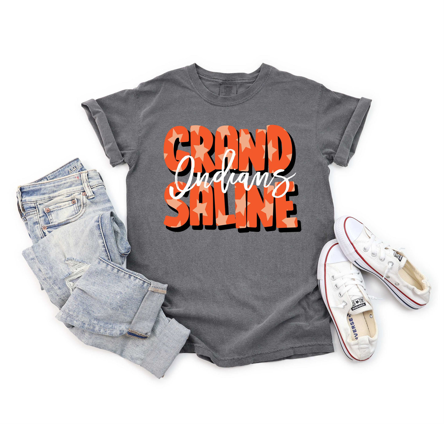 Grand Saline Indians Star Tee