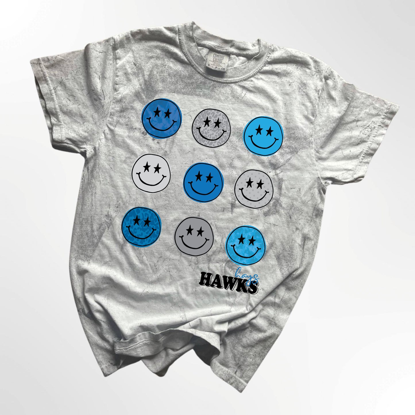 Hays Hawks Retro Smiley Spirit Tee