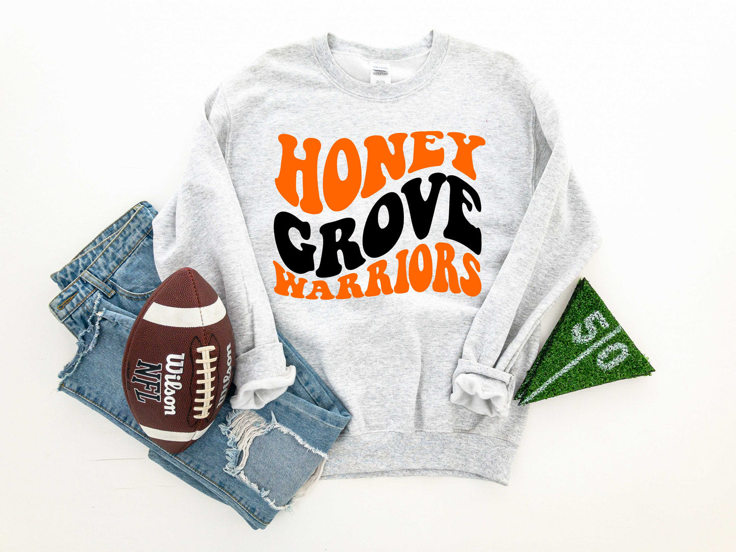 Honey Grove Warriors Retro School Spirit Sweatshirt