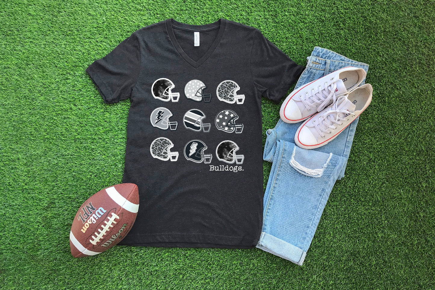 Howe Bulldogs Helmets - Crewneck & V-Necks