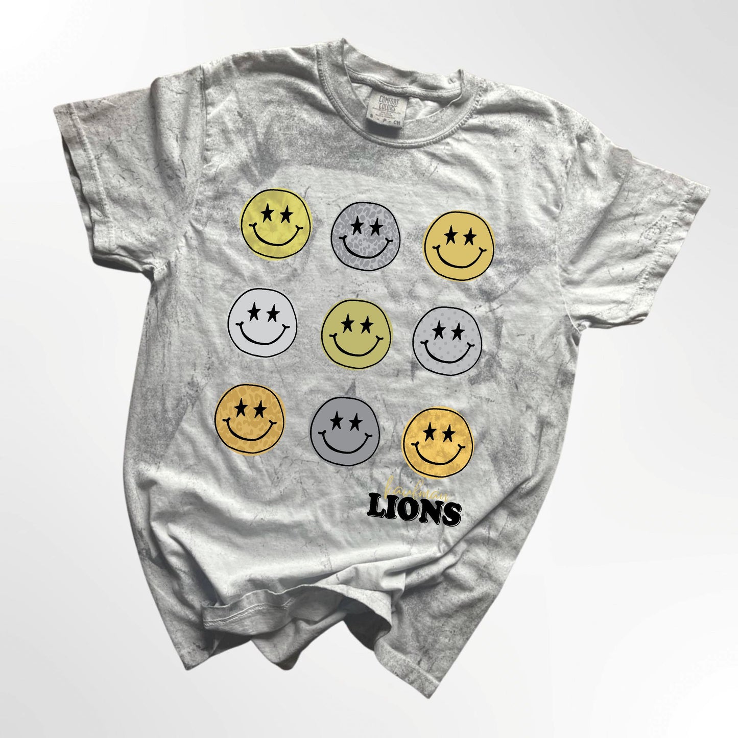 Kaufman Lions Retro Smiley Spirit Tee