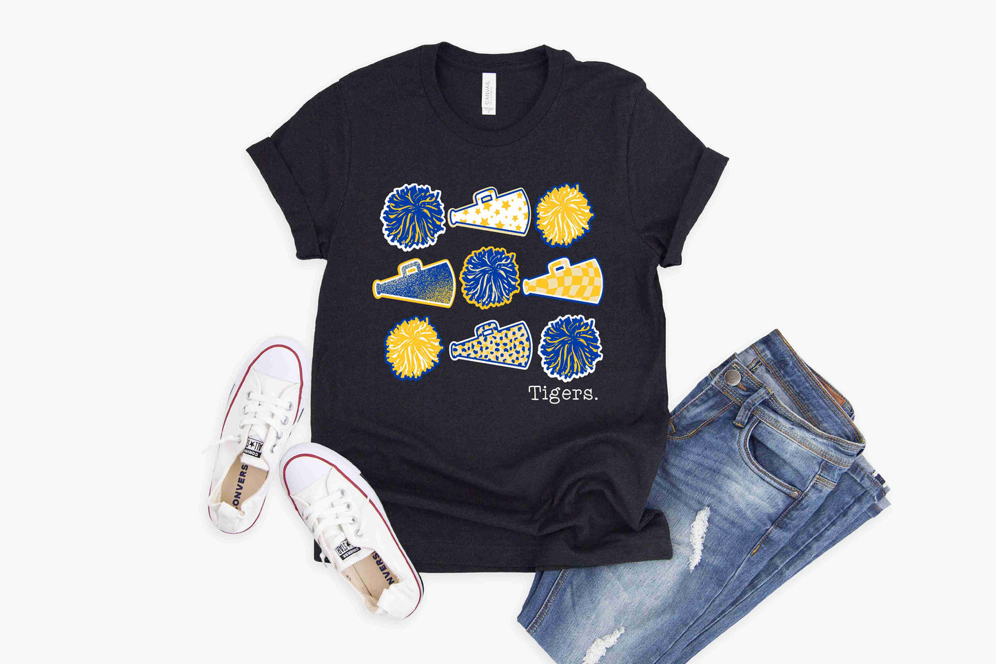 Leonard Tigers Cheer - Crewneck & V-Necks