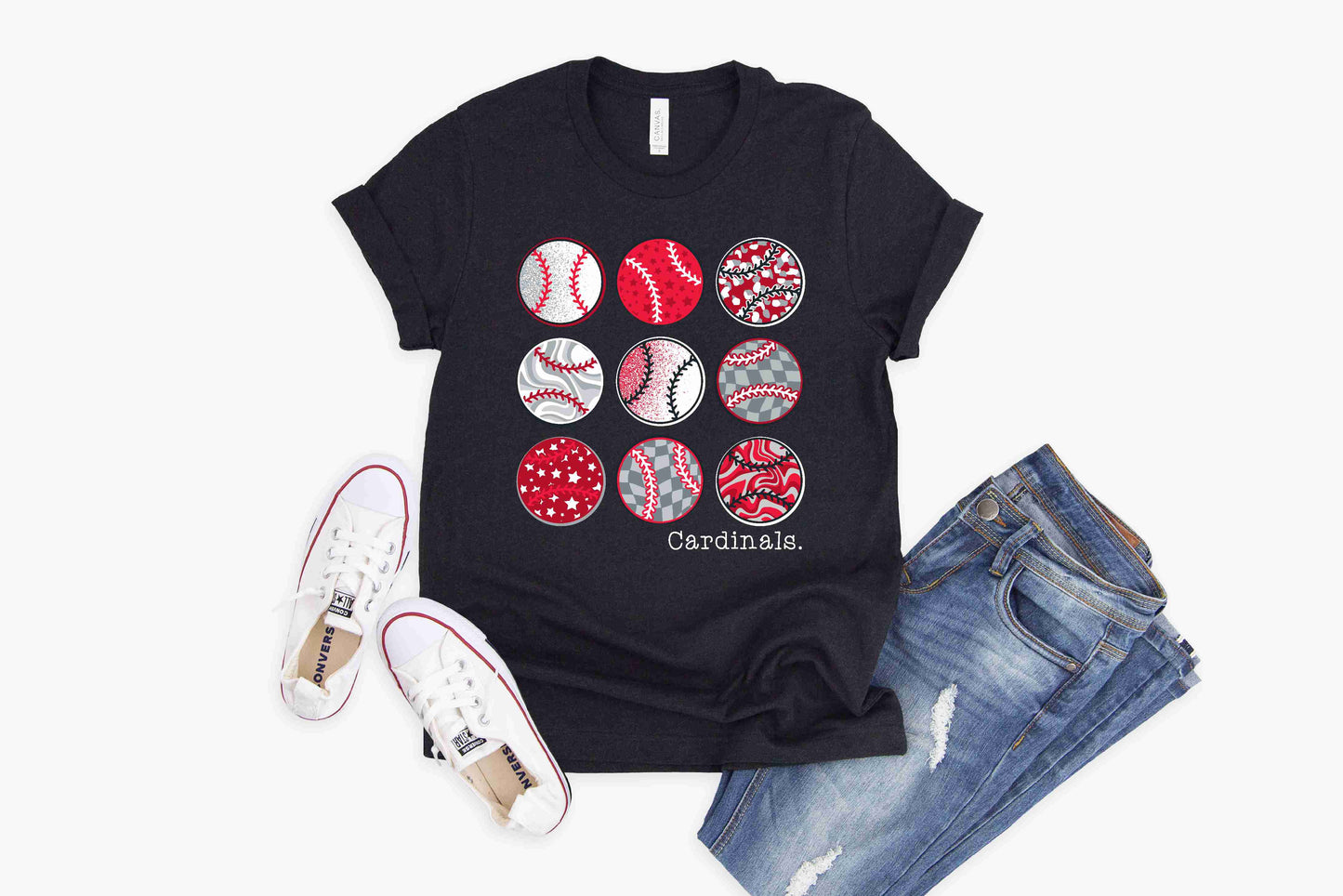 Melissa Cardinals Baseball/Softball - Crewneck & V-Necks
