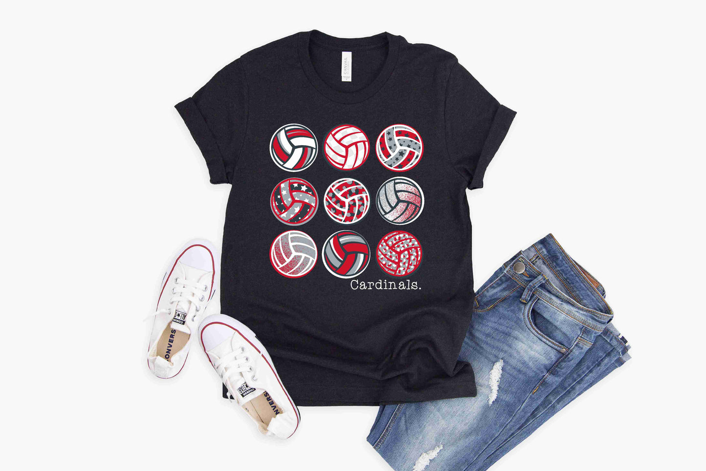 Melissa Cardinals Volleyball - Crewneck & V-Necks