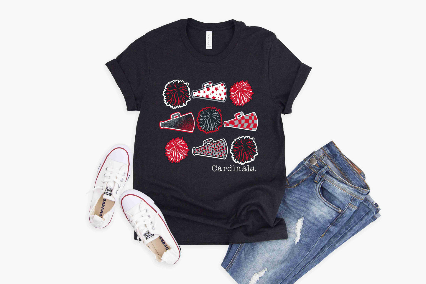 Melissa Cardinals Cheer - Crewneck & V-Necks