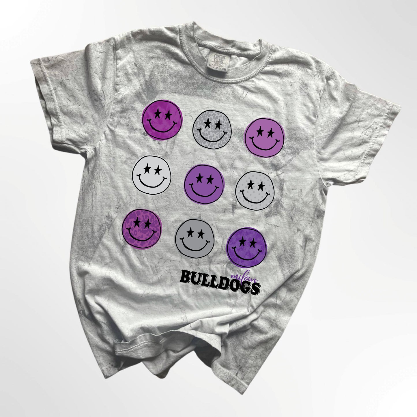Milan Bulldogs Retro Smiley Spirit Tee