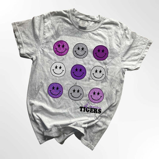 Mt. Vernon Tigers Retro Smiley Spirit Tee