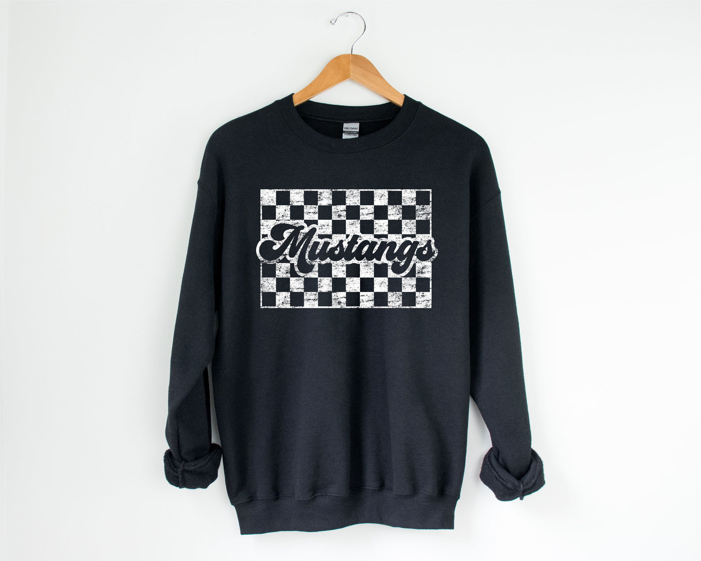 Mustangs Checkered Sweatshirt