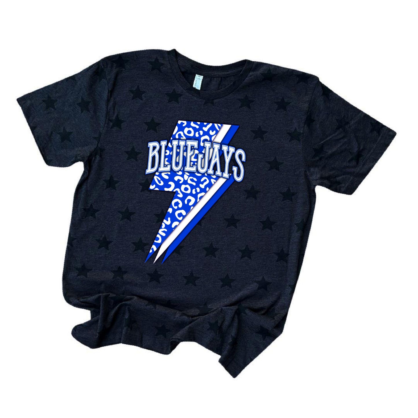 Snook Bluejays Lightning Bolt Mascot Tee