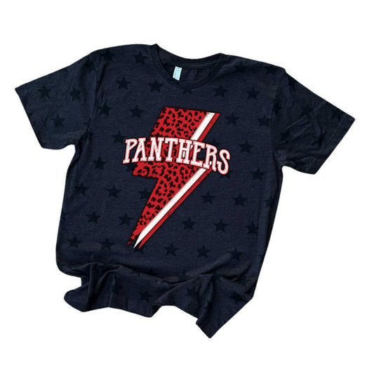 North Hopkins Panthers Lightning Bolt Mascot Tee