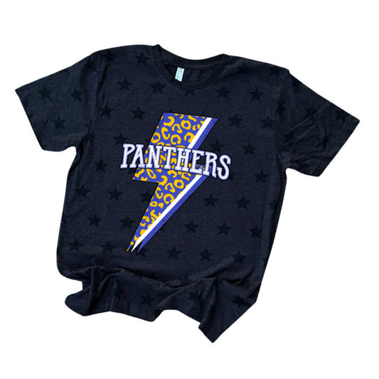North Lamar Panthers Lightning Bolt Mascot Tee
