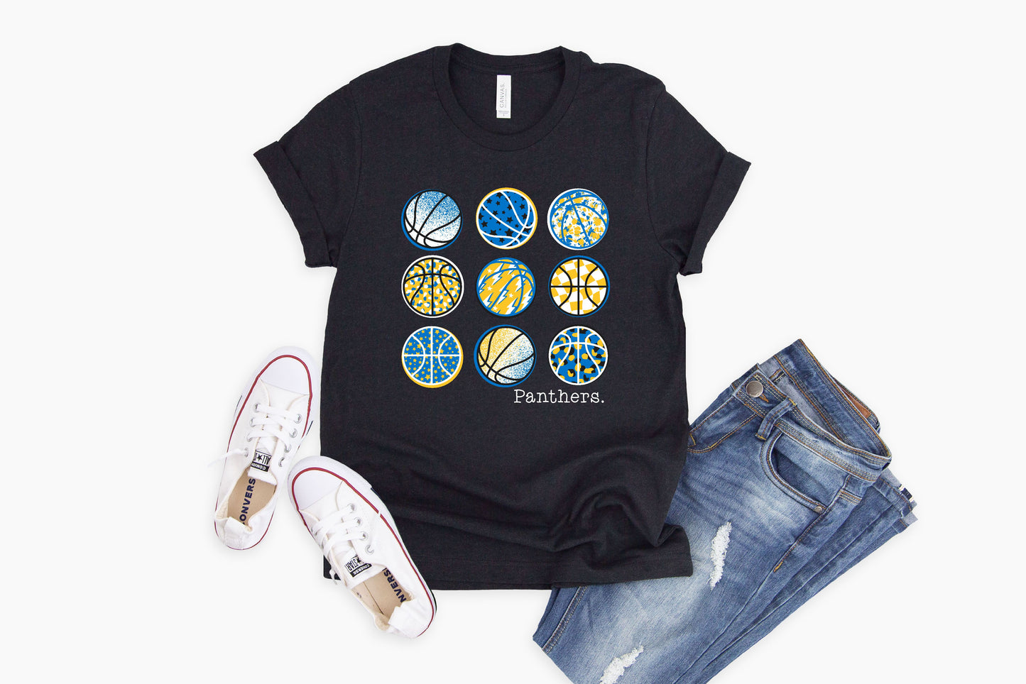 North Lamar Panthers Basketball - Crewneck & V-Necks