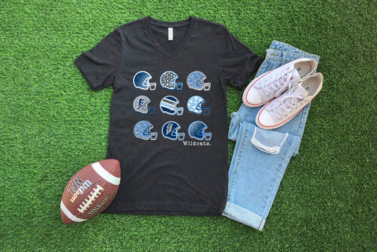 Paris Wildcats Helmets - Crewneck & V-Necks