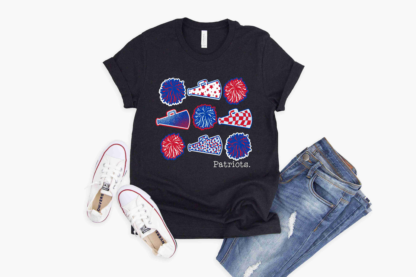 Prairiland Patriots Cheer - Crewneck & V-Necks