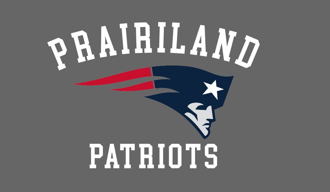 Prairiland Patriots Wind Pullover & Full Zip Jacket Adult Xs / V-Neck Pullover / Graphite