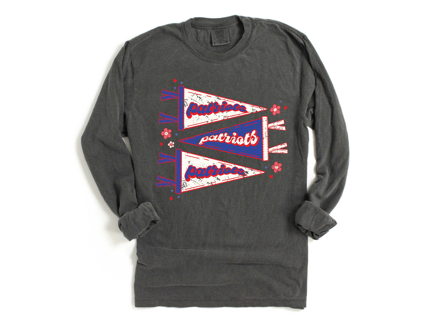 Prairiland Patriots Vintage Pennants Tee