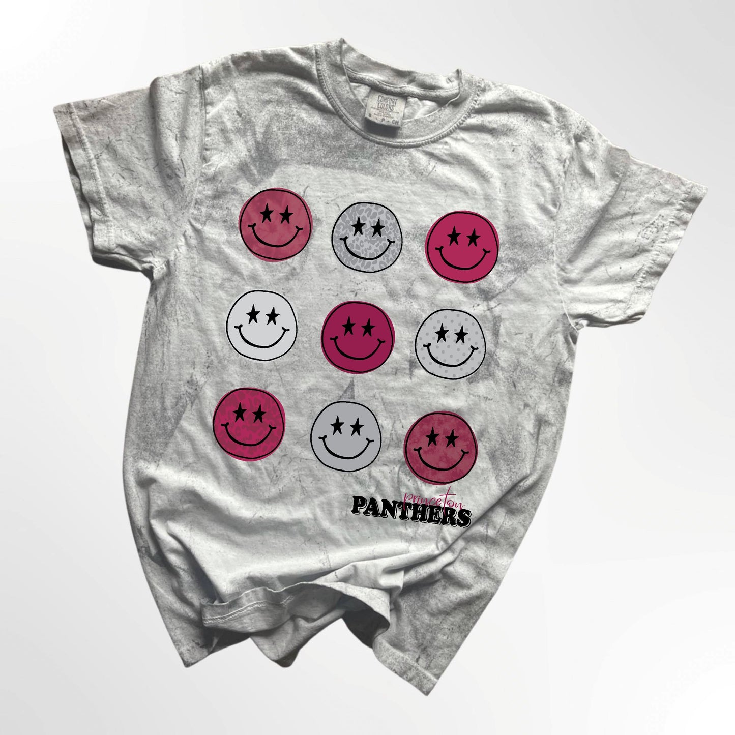 Princeton Panthers Retro Smiley Spirit Tee