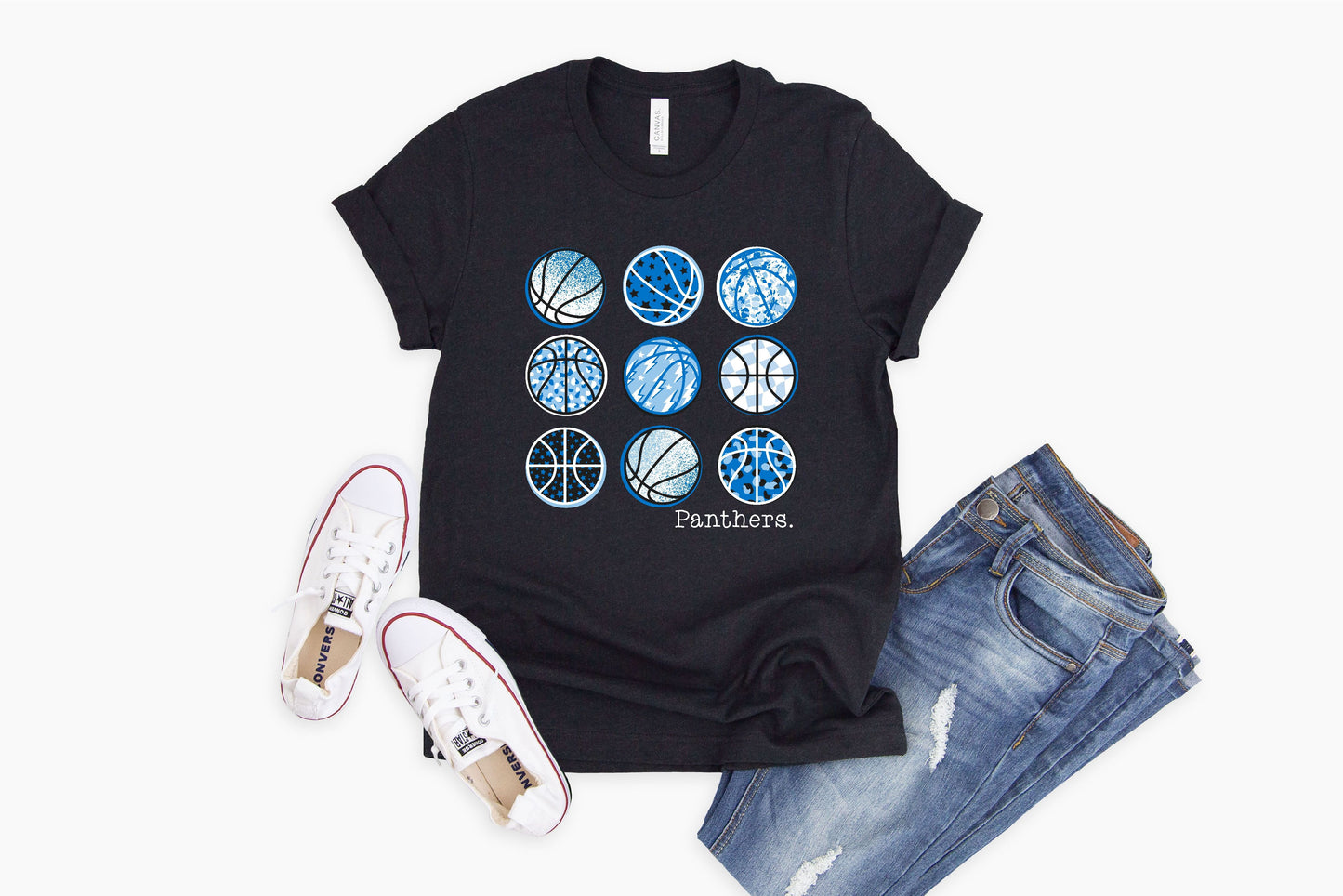 Van Alstyne Panthers Basketball - Crewneck & V-Necks