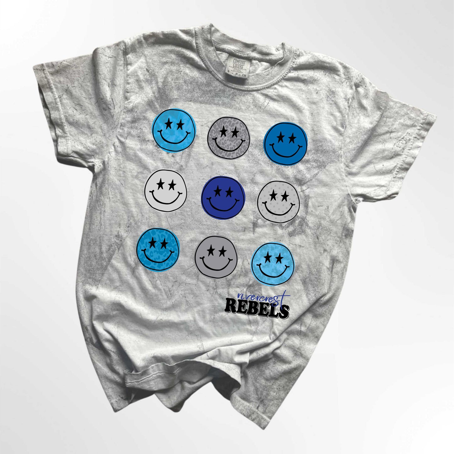 Rivercrest Rebels Retro Smiley Spirit Tee