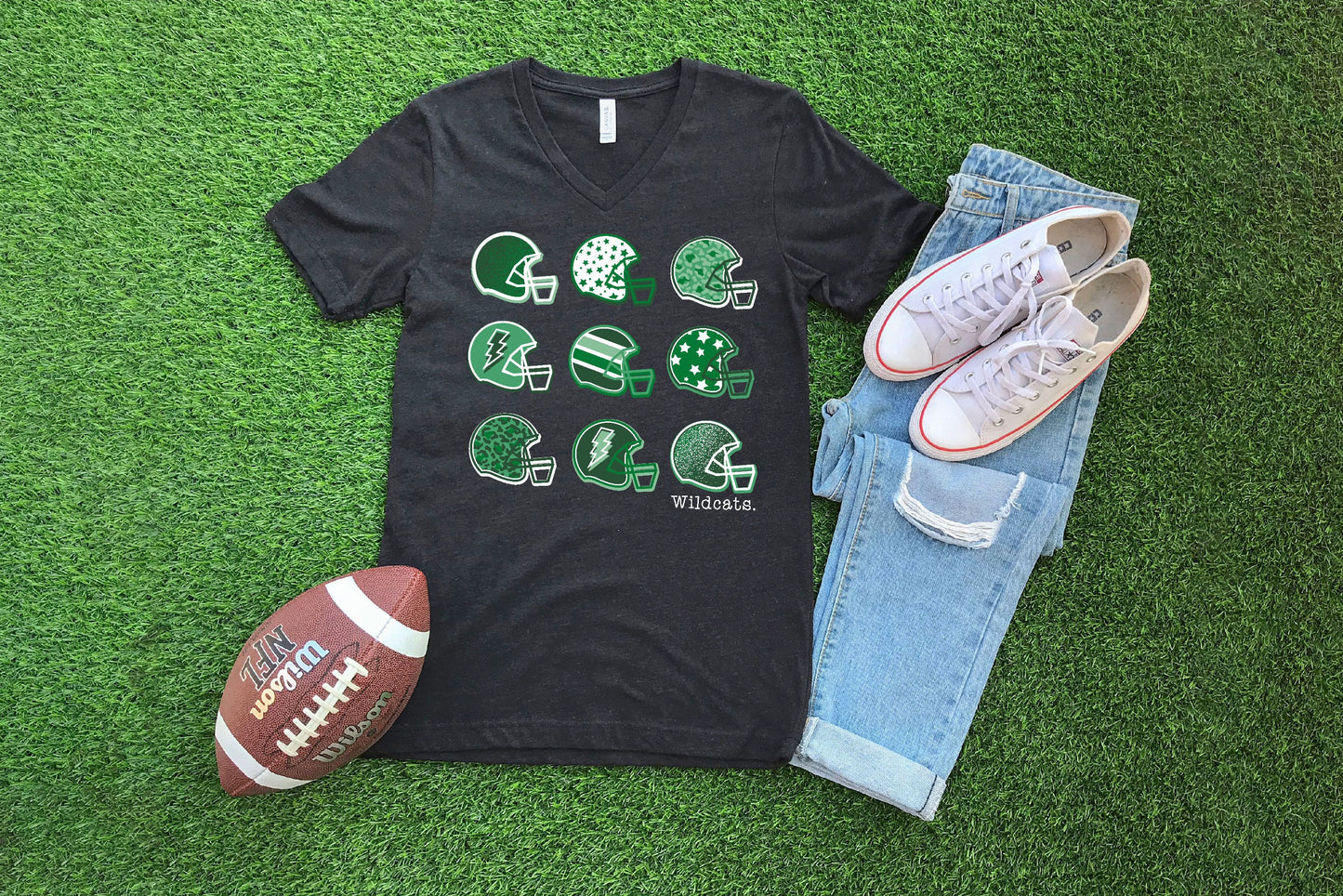 Scurry Wildcats Helmets - Crewneck & V-Necks