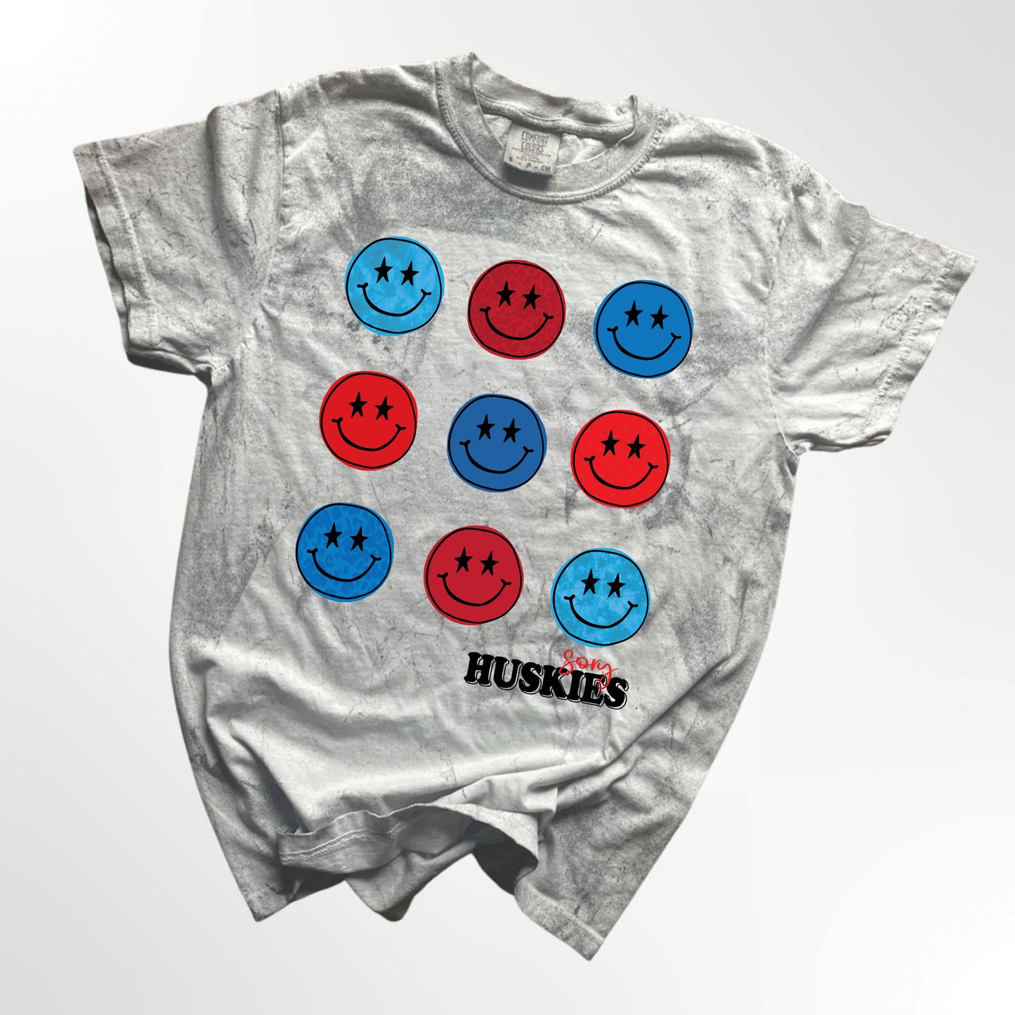 Sory Huskies Retro Smiley Spirit Tee