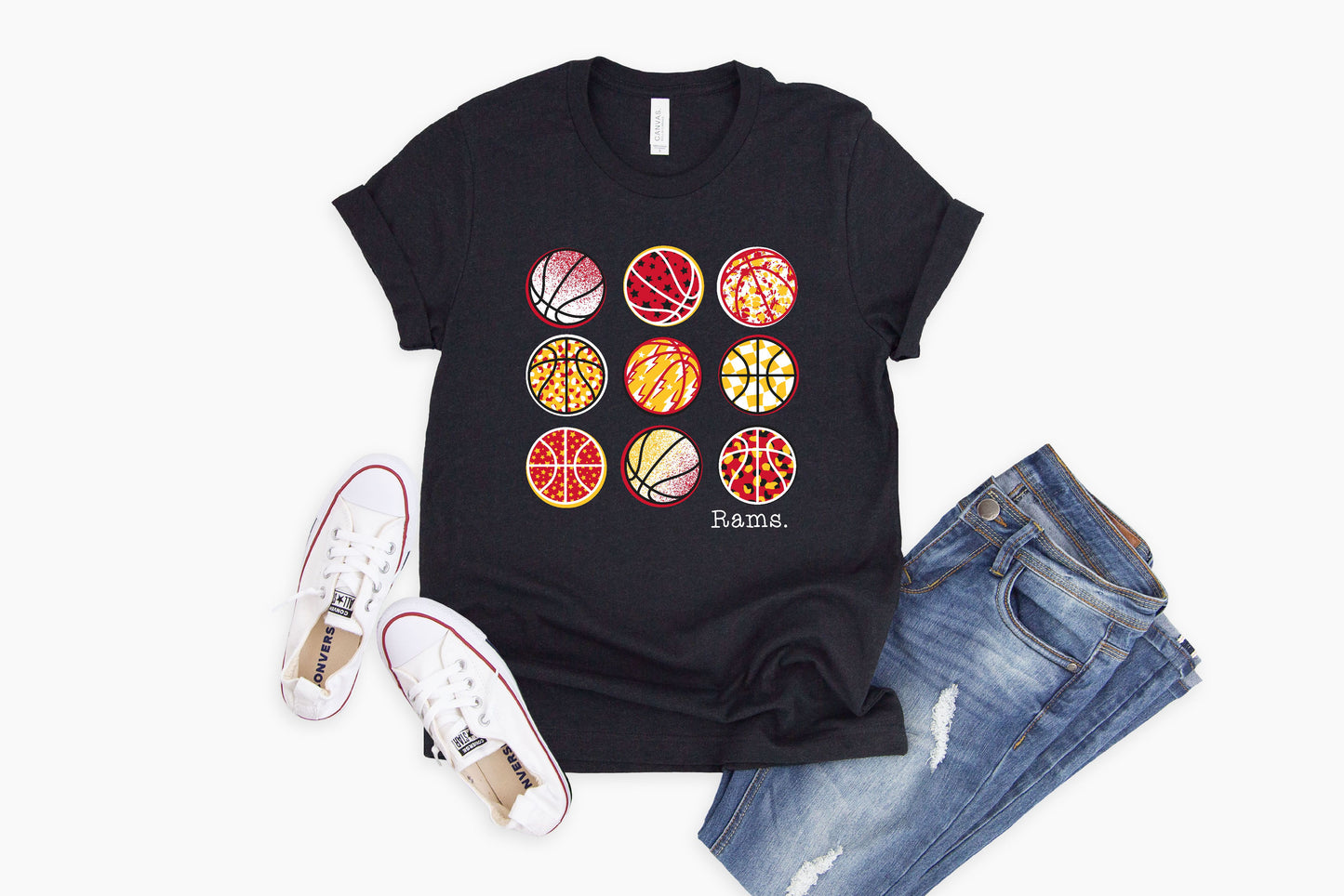 S&S Rams Basketball - Crewneck & V-Necks