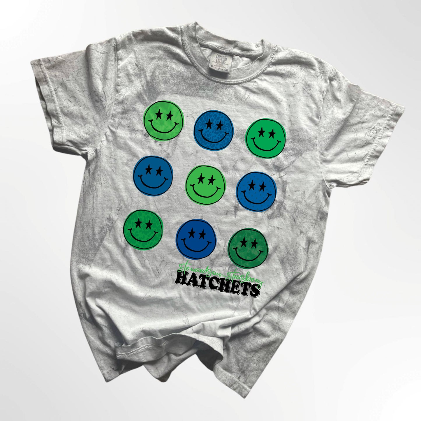 Stewardson-Strasberg Hatchets Retro Smiley Spirit Tee