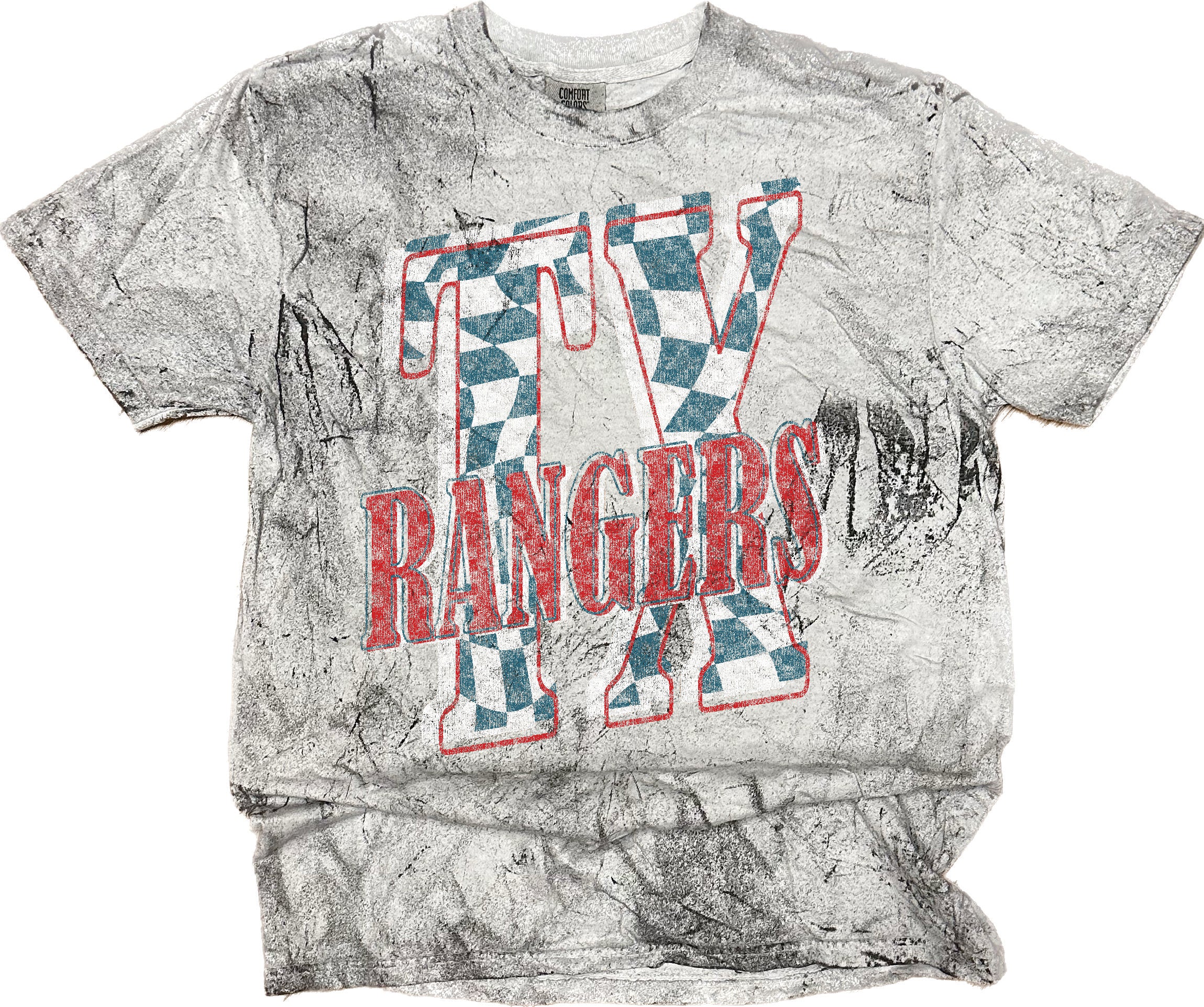 903 Threads Texas Rangers Vintage Washed Spirit Tee YL