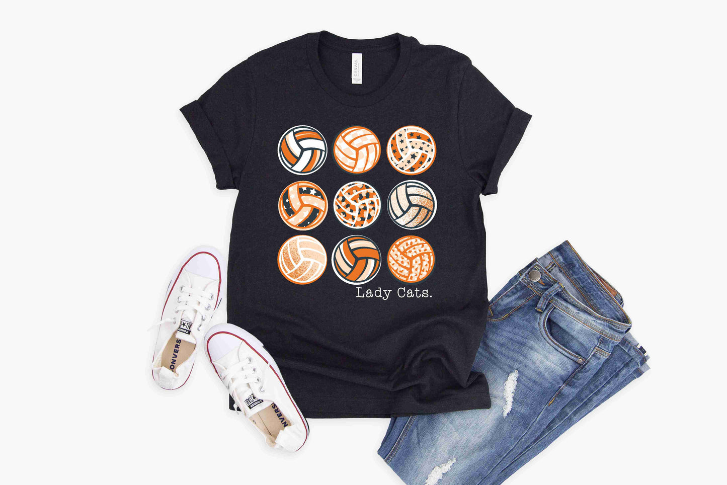 Tom Bean Lady Cats Volleyball - Crewneck & V-Necks