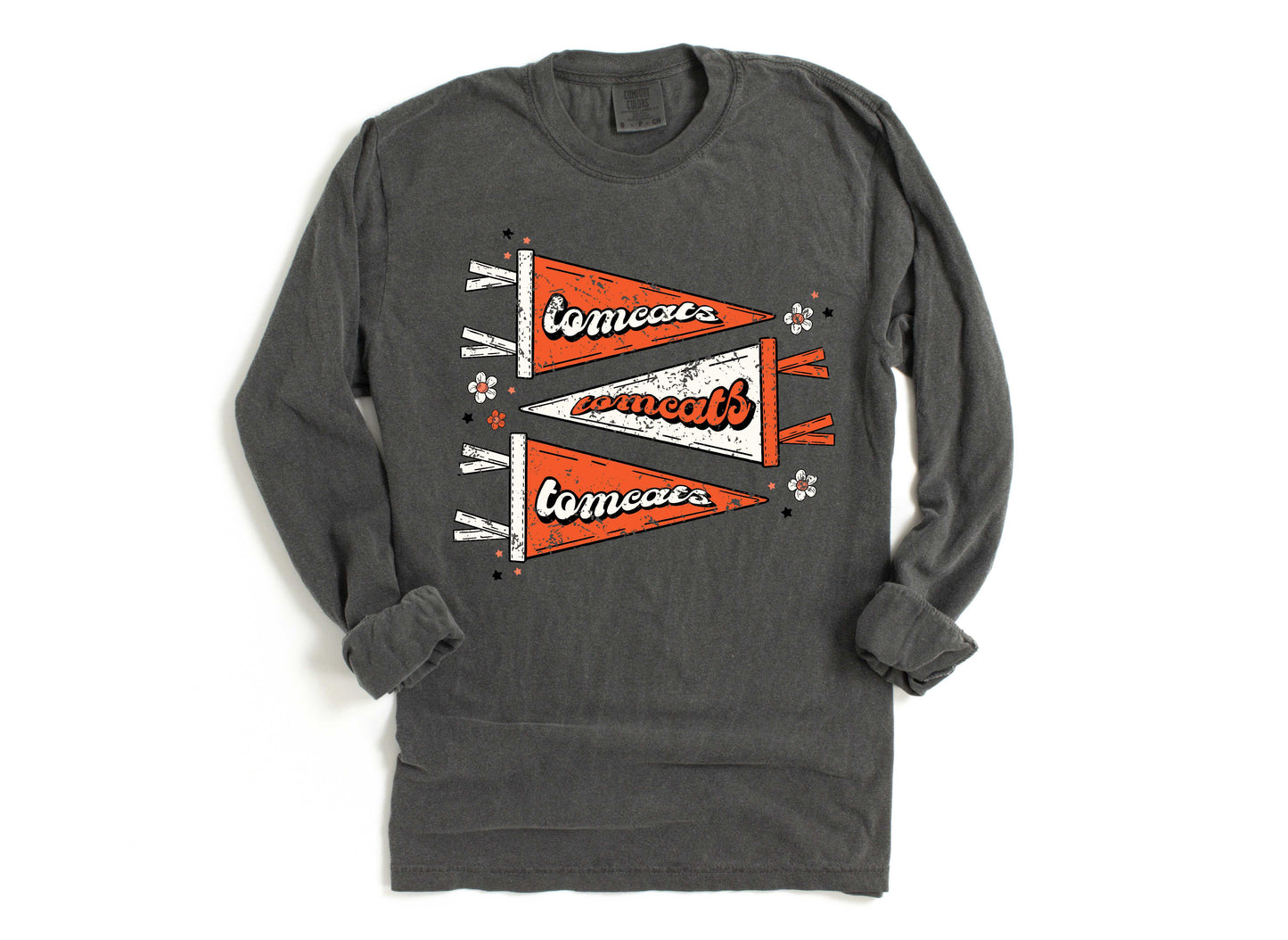 Tom Bean Tomcats Vintage Pennants Tee