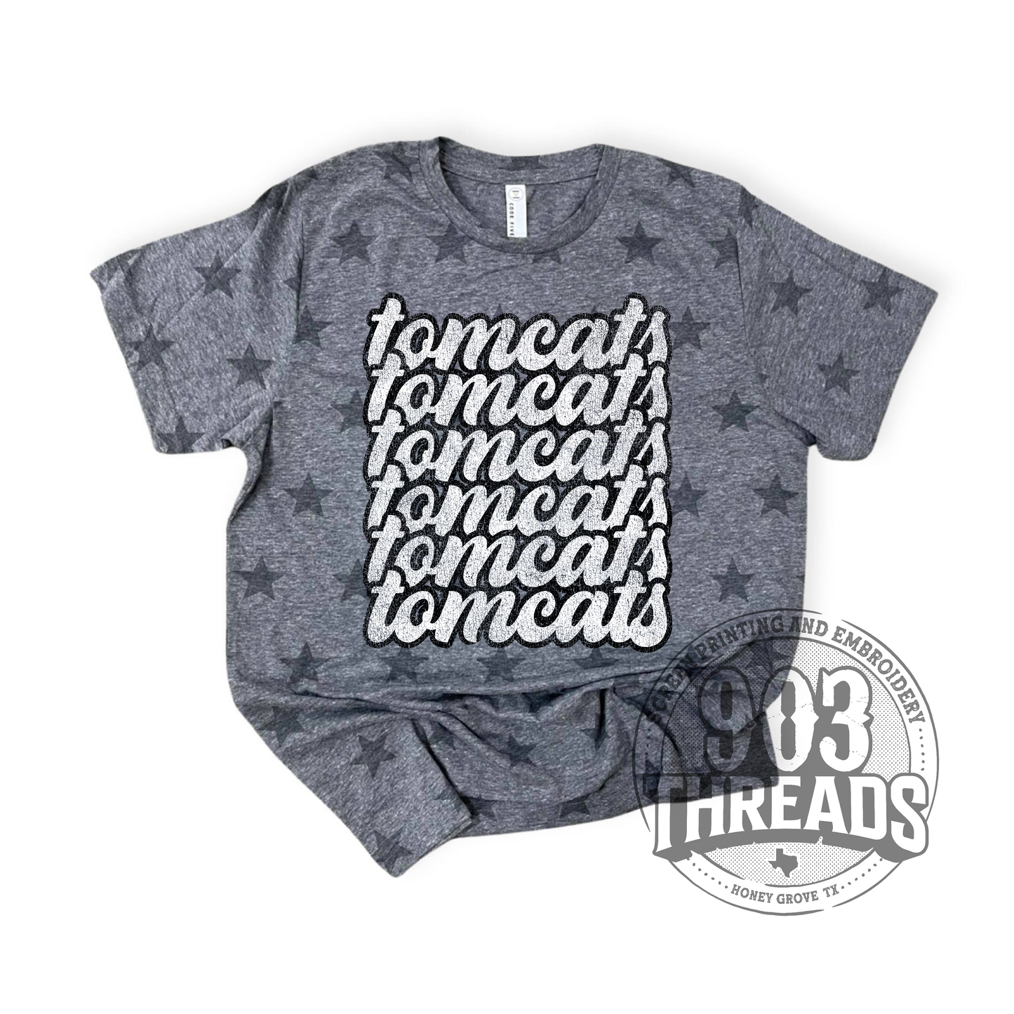 Tomcats Retro Washed School Spirit Tee