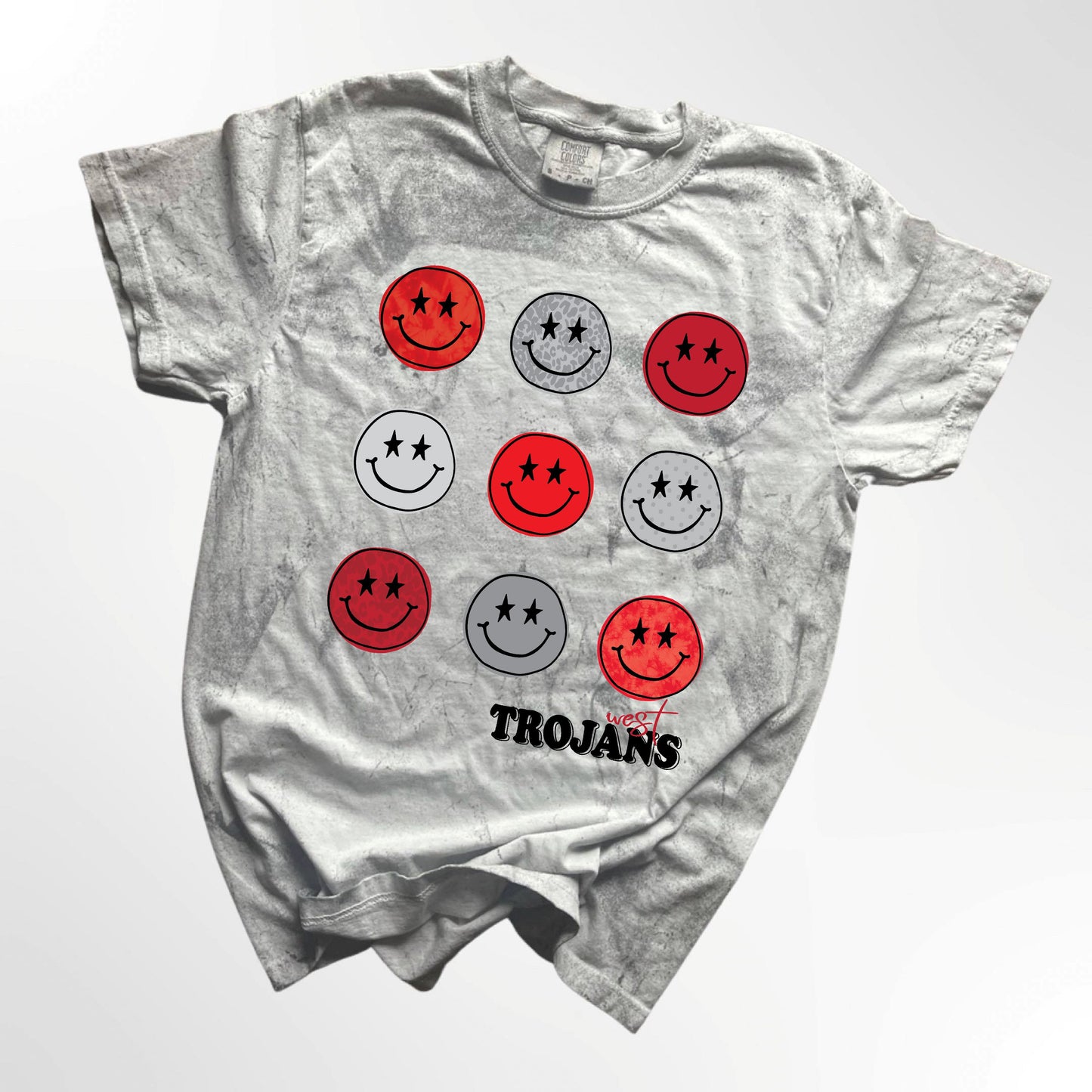 West Trojans Retro Smiley