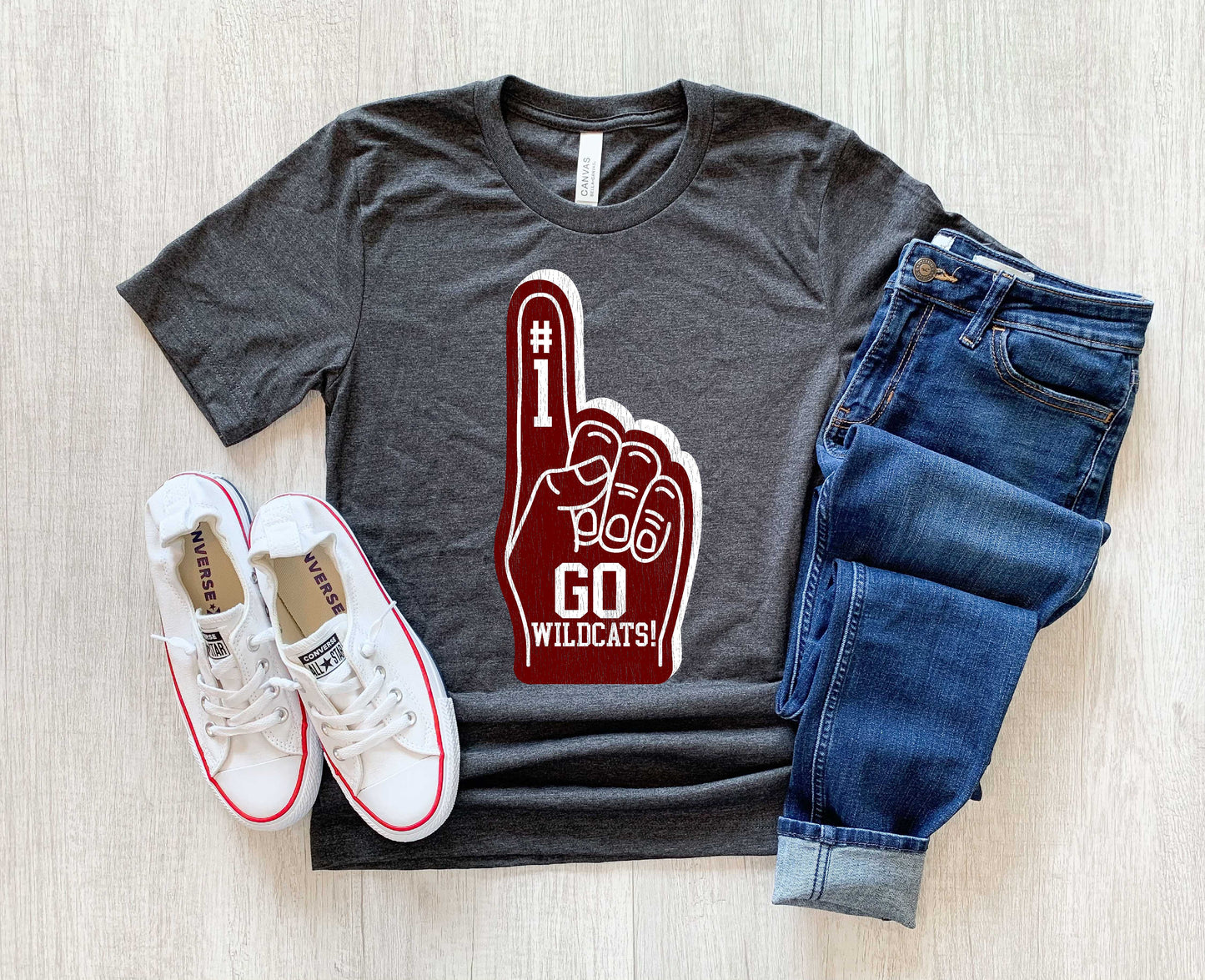 Whitehouse Wildcats Foam Finger Short & Long Sleeve