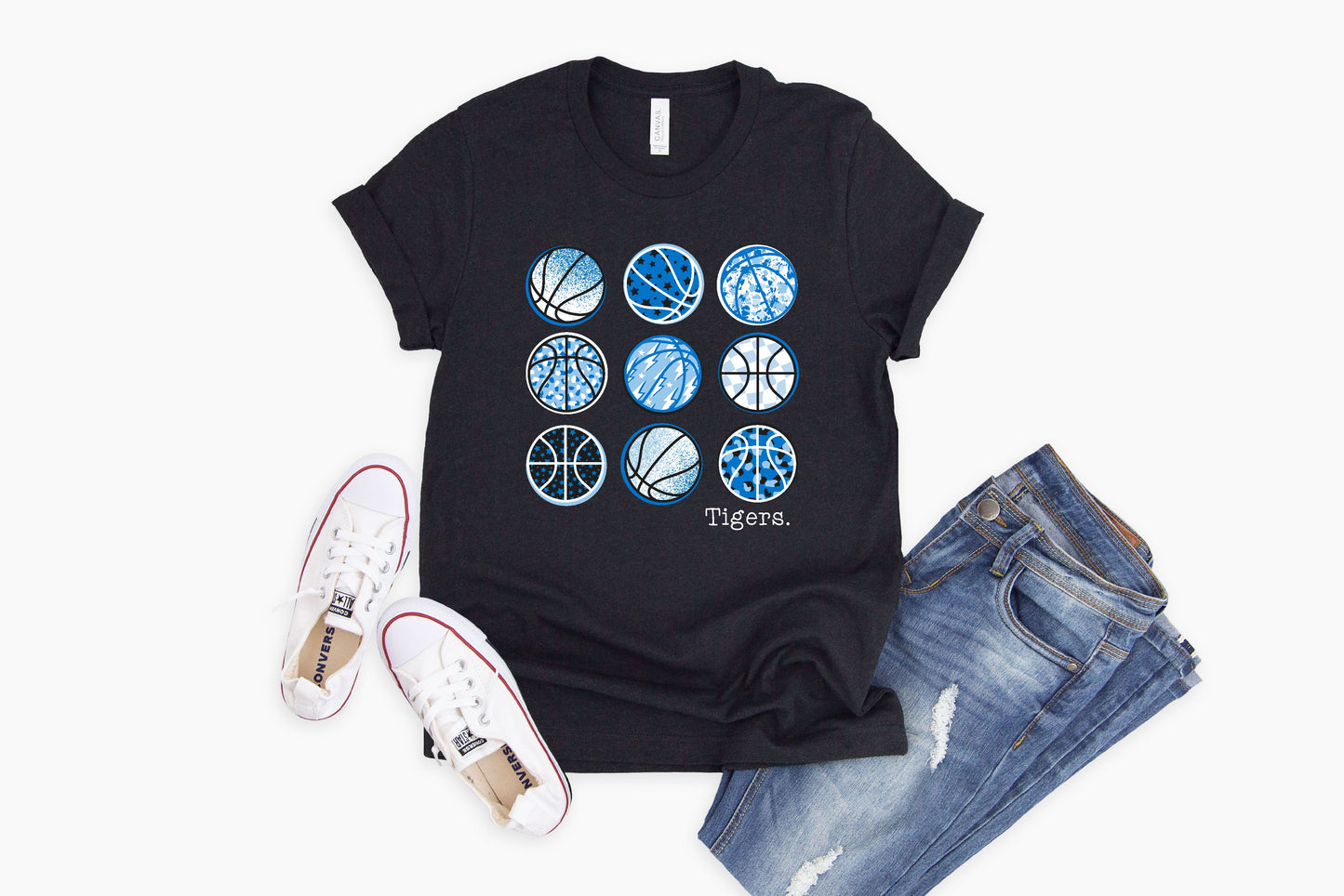 Wills Point Tigers Basketball - Crewneck & V-Necks