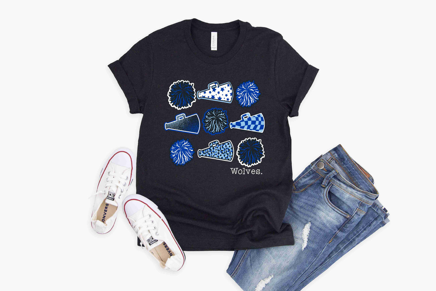 Wolfe City Wolves Cheer - Crewneck & V-Necks