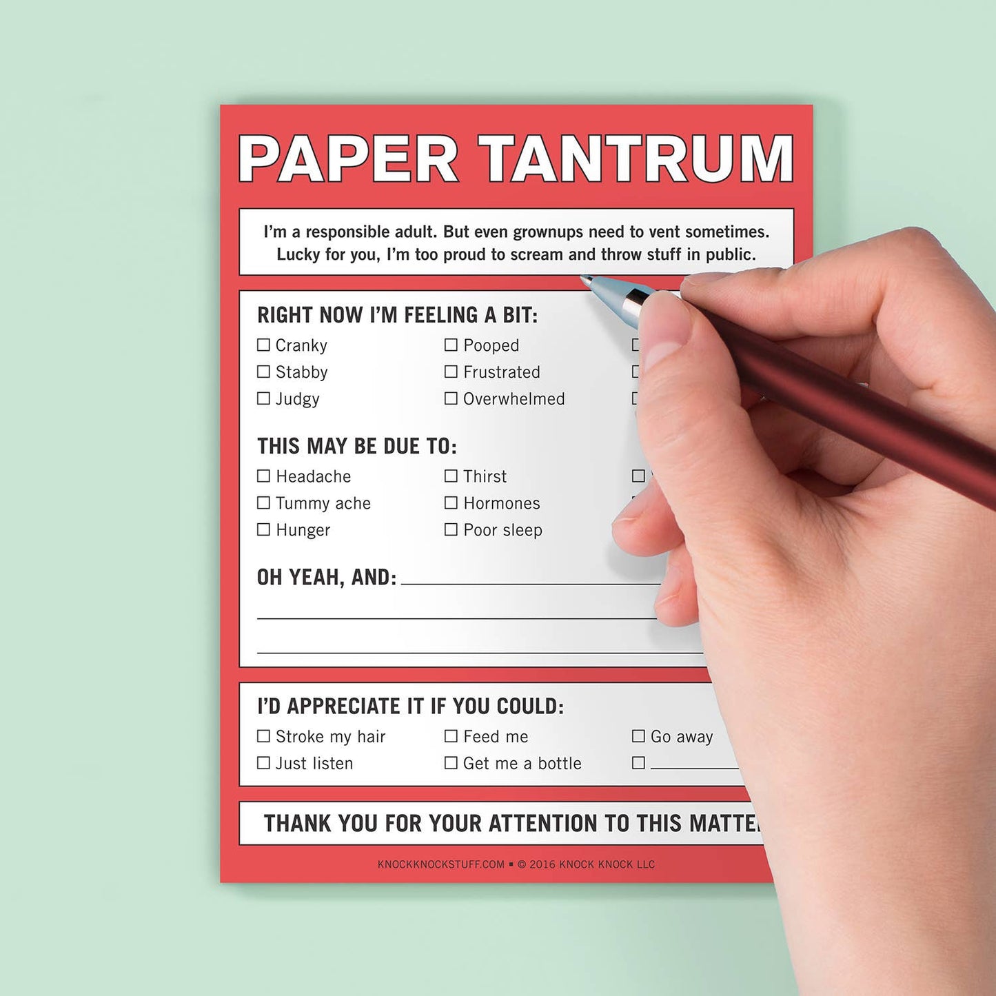 Paper Tantrum Nifty Note Pad