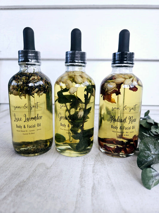 Body & Facial Oil Assortment - Almond Infused Oils