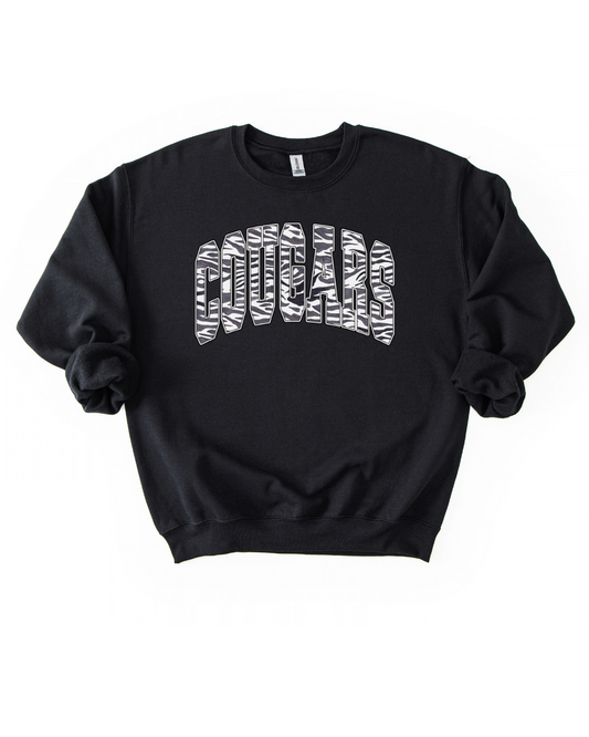 Cougars Zebra Varsity Sweatshirt