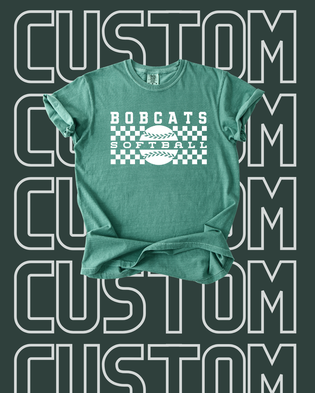 Custom Softball OR Baseball Listing -- Checkered