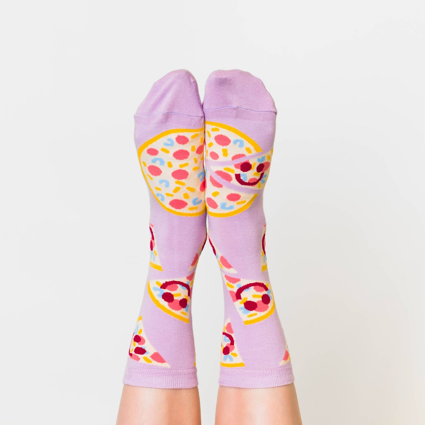 Women's - Pizza Face Crew Socks