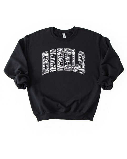 Rebels Zebra Varsity Sweatshirt