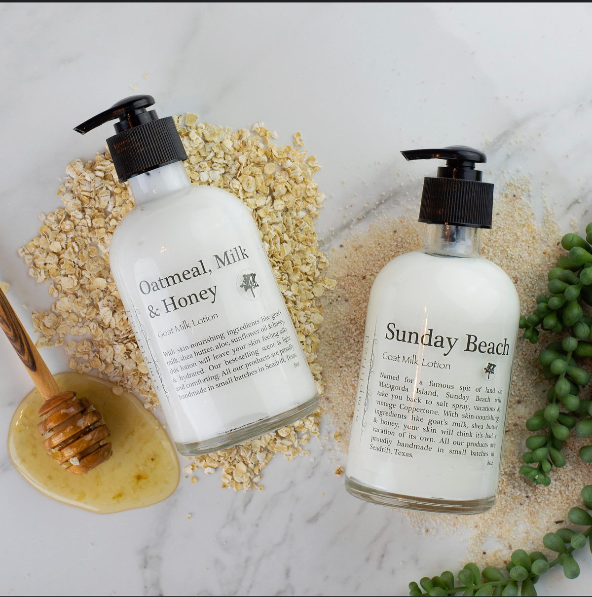 8oz Goat Milk Lotion: White Tea