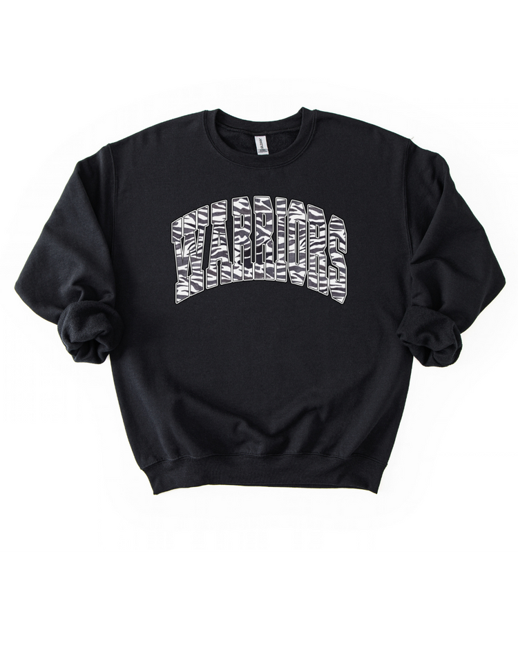 Warriors Zebra Varsity Sweatshirt