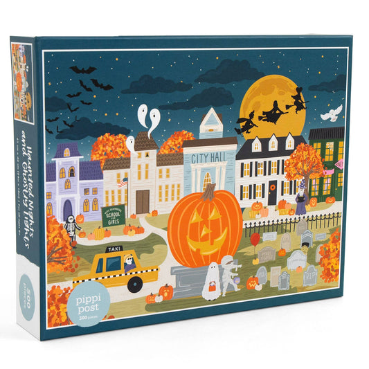 Haunted Nights & Ghostly Lights - 500 Piece Jigsaw Puzzle