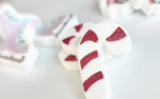 Candy Cane Bath Bomb